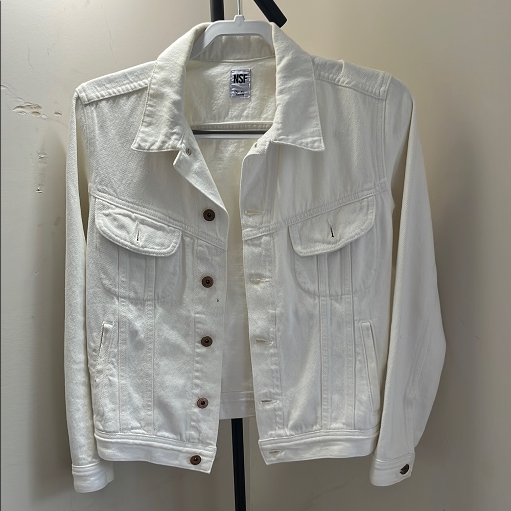 NSF White Jean Jacket